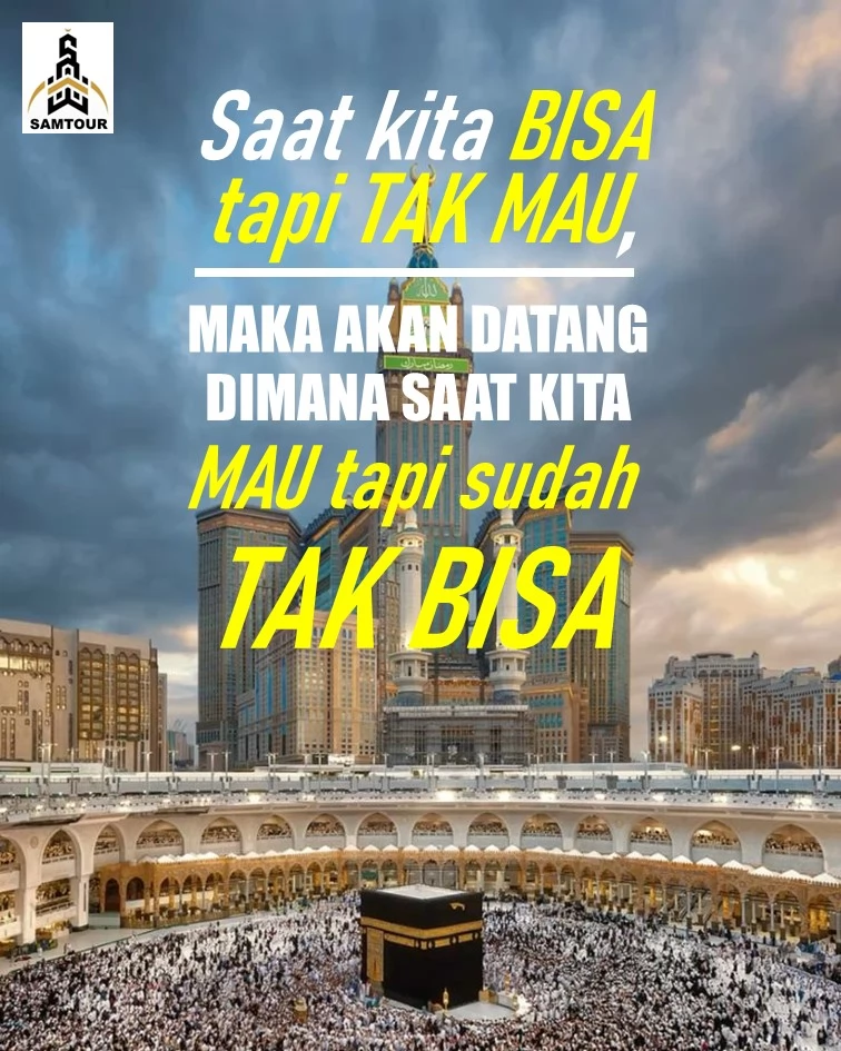 Saat kita BISA tapi TIDAK MAU, akan datang saat kita MAU tapi sudah TIDAK BISA